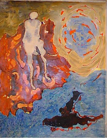     <br>Father and son<br>100x80, 2001 