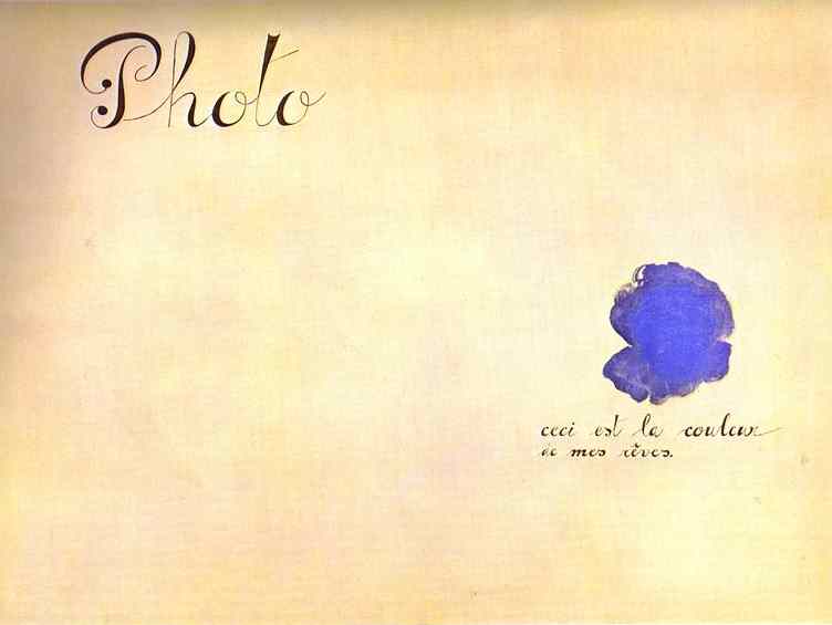 :    . 1925.   .  . <br> Photo: This is the Color of My Dreams. Oil on canvas. 1925. Private collection. <br> 96 x 130 cm 