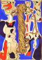    I. 1935.     .   , - <br> Rope and People I. 1935. oil and rope on cardboard, stuck to a wooden board. The Museum of Modern Arts, New York, NY, USA. <br> 104.7 x 74.6 cm