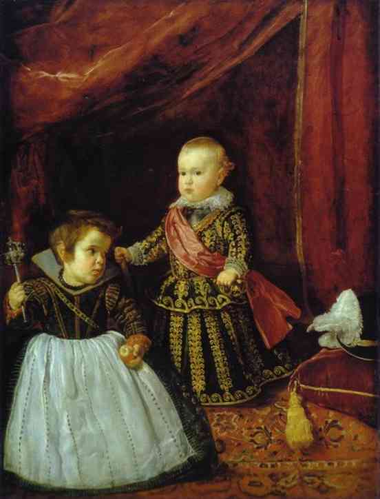     . , .   , <br>Prince Baltasar Carlos with a Dwarf. 1631. Oil on canvas. The Museum of Fine Arts, Boston, MA, USA.   