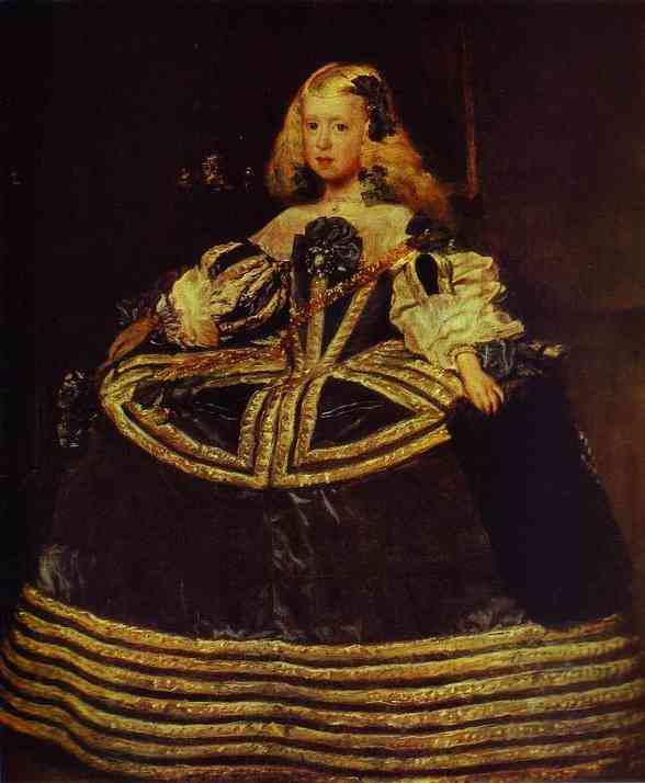     . 1659. , .   , <br>Infanta Margarita in a Blue Dress. 1659. Oil on canvas. Kunsthistorisches Museum, Vienna, Austria.    