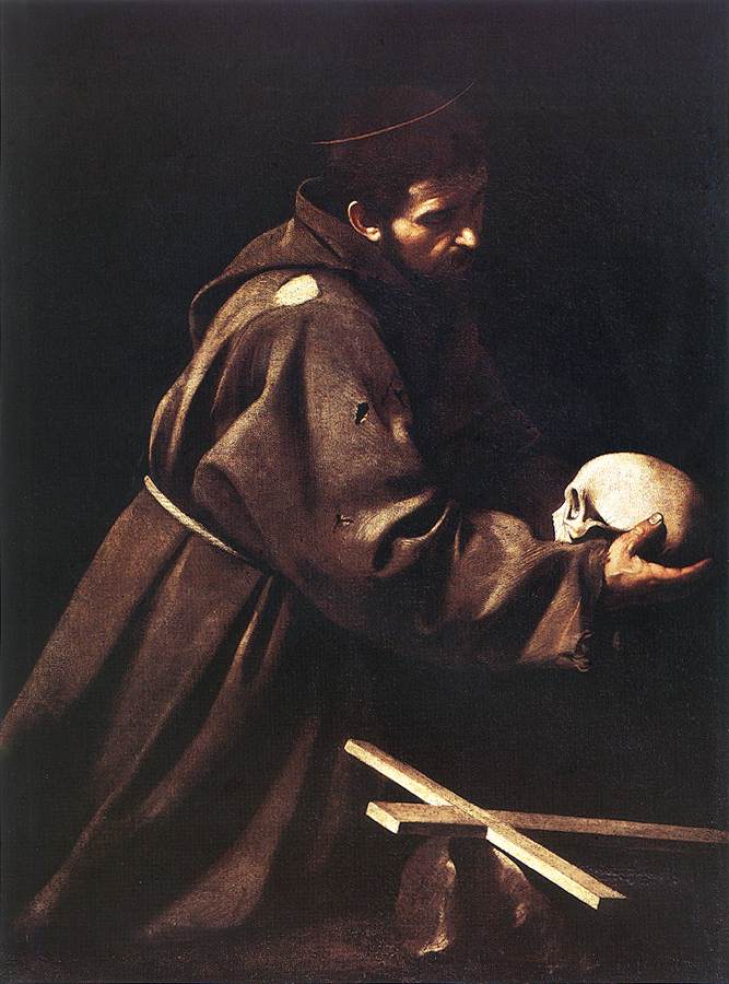   <br> St Francis. c. 1606. Oil on canvas, 125 x 93 cm. Galleria Nazionale d'Arte Antica, Rome. 